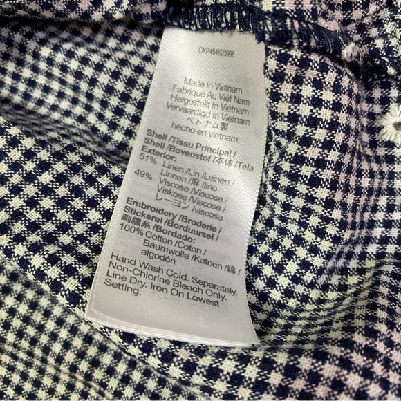 Madewell Black and White Gingham Blouse - Picture 8 of 13